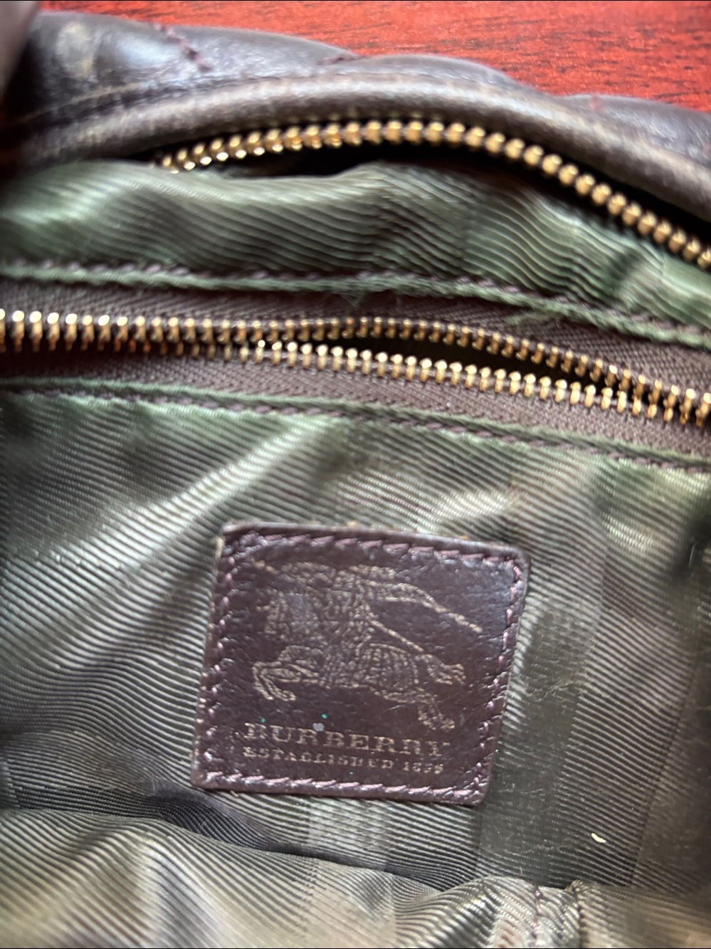 Burberry Quilted Leather Shoulder Bag - Dark Brown - Picture 2 of 7